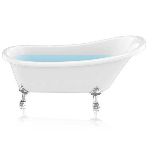 Slipper-Style Acrylic Claw Foot Tub